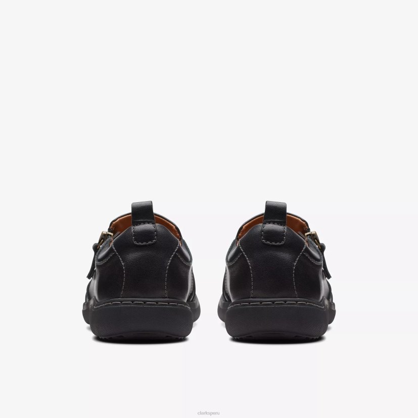 HZVP309 nalle lila cuero negro Clarks