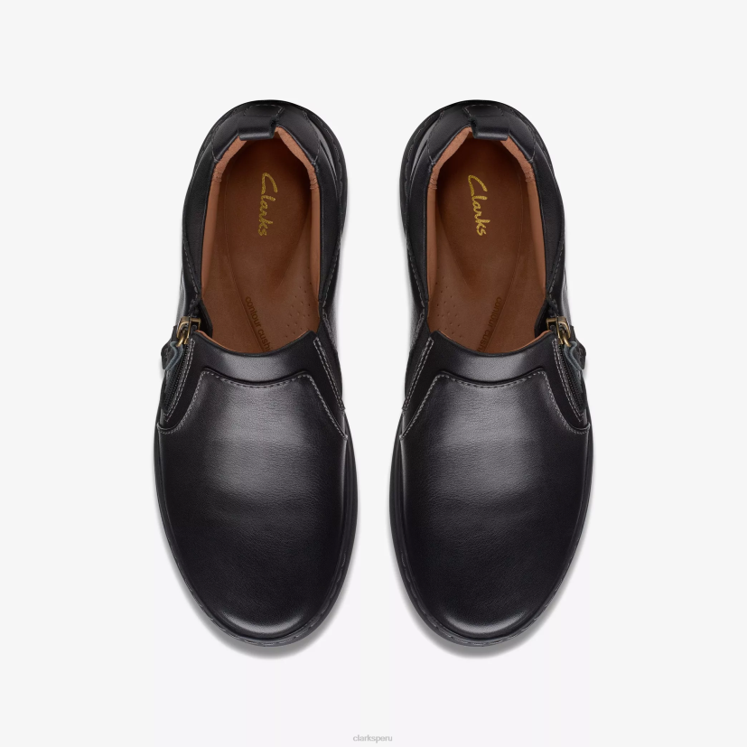 HZVP309 nalle lila cuero negro Clarks