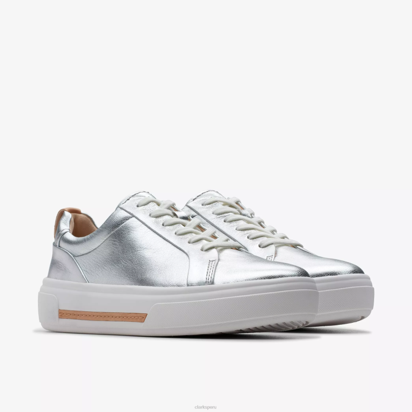 HZVP314 paseo de malva cuero plateado Clarks