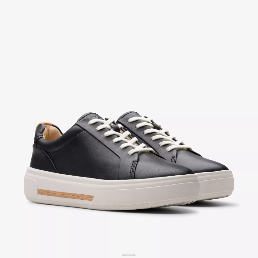 HZVP317 paseo de malva cuero negro Clarks
