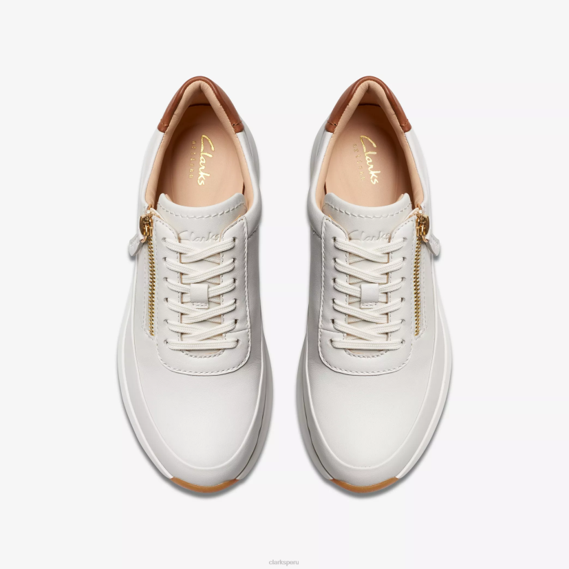 HZVP319 cremallera tivoli cuero blanco roto Clarks