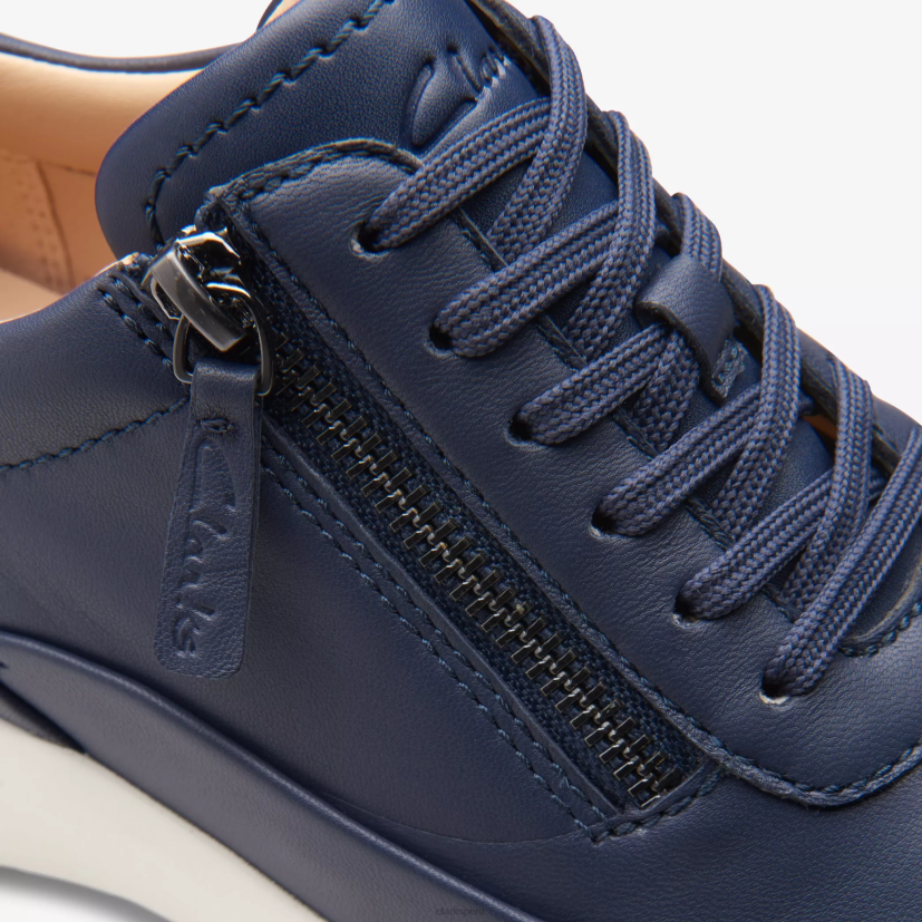 HZVP322 cremallera tivoli cuero azul marino Clarks