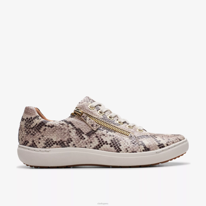 HZVP323 encaje nalle estampado de serpiente Clarks