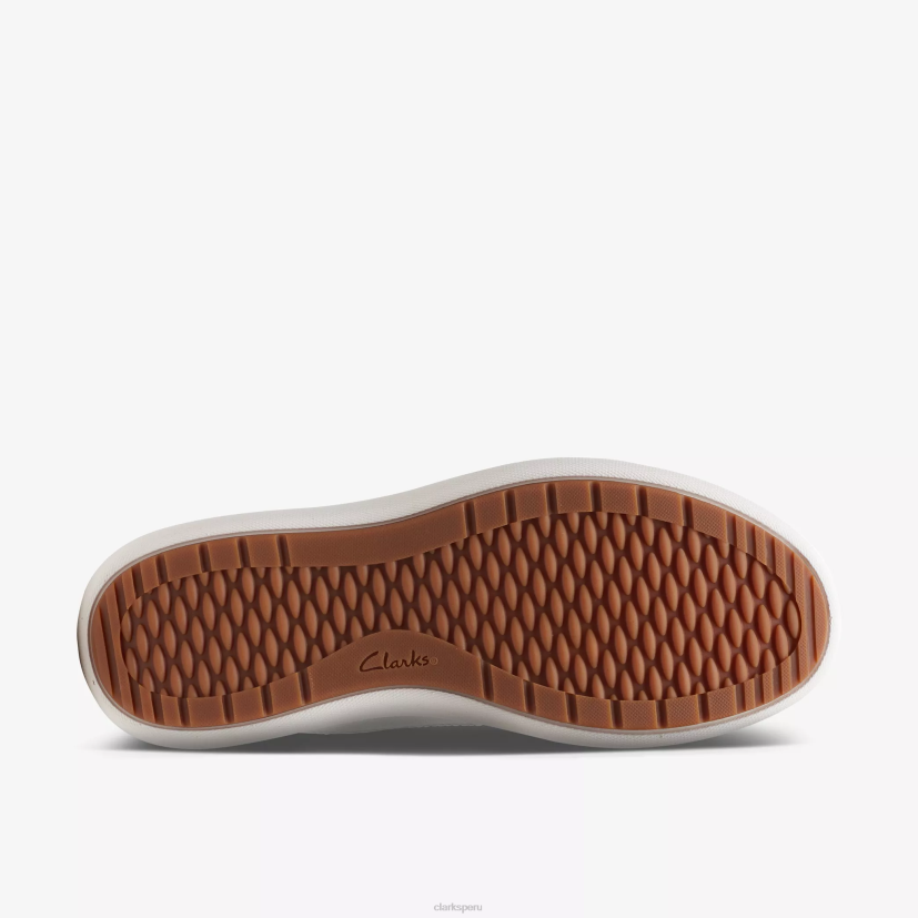 HZVP324 encaje nalle cuero blanco Clarks