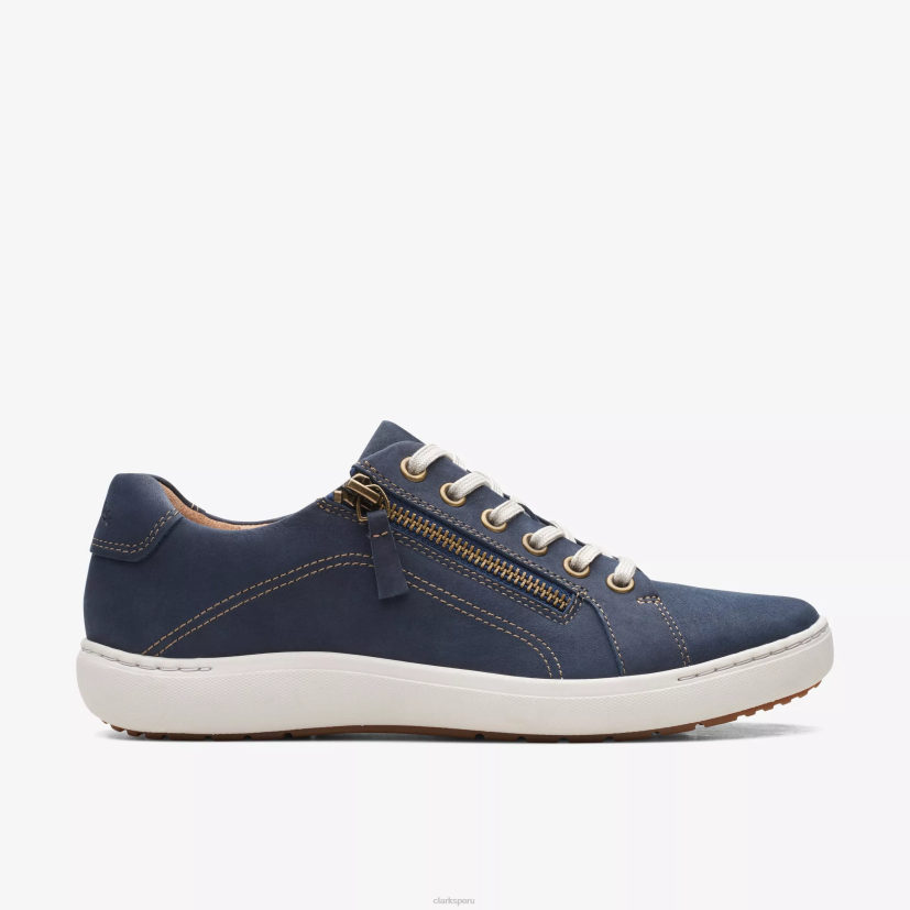HZVP326 encaje nalle nubuck azul marino Clarks