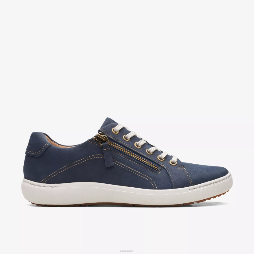 HZVP326 encaje nalle nubuck azul marino Clarks