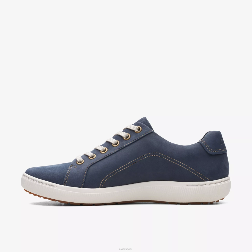HZVP326 encaje nalle nubuck azul marino Clarks