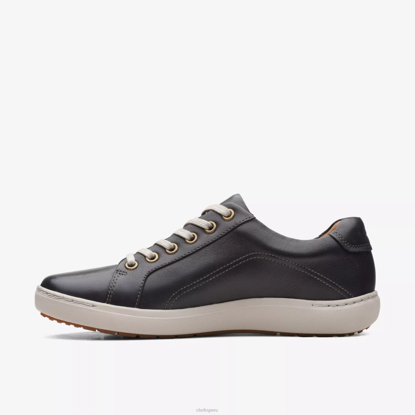 HZVP328 encaje nalle cuero negro Clarks