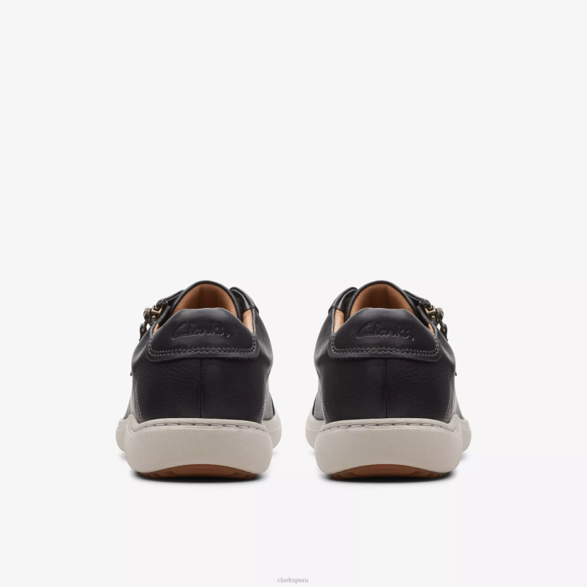HZVP328 encaje nalle cuero negro Clarks