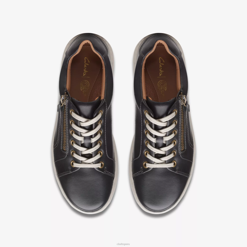 HZVP328 encaje nalle cuero negro Clarks