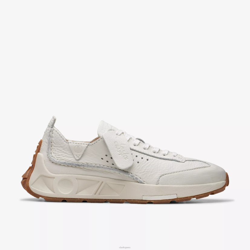 HZVP334 velocidad artesanal cuero blanco roto Clarks