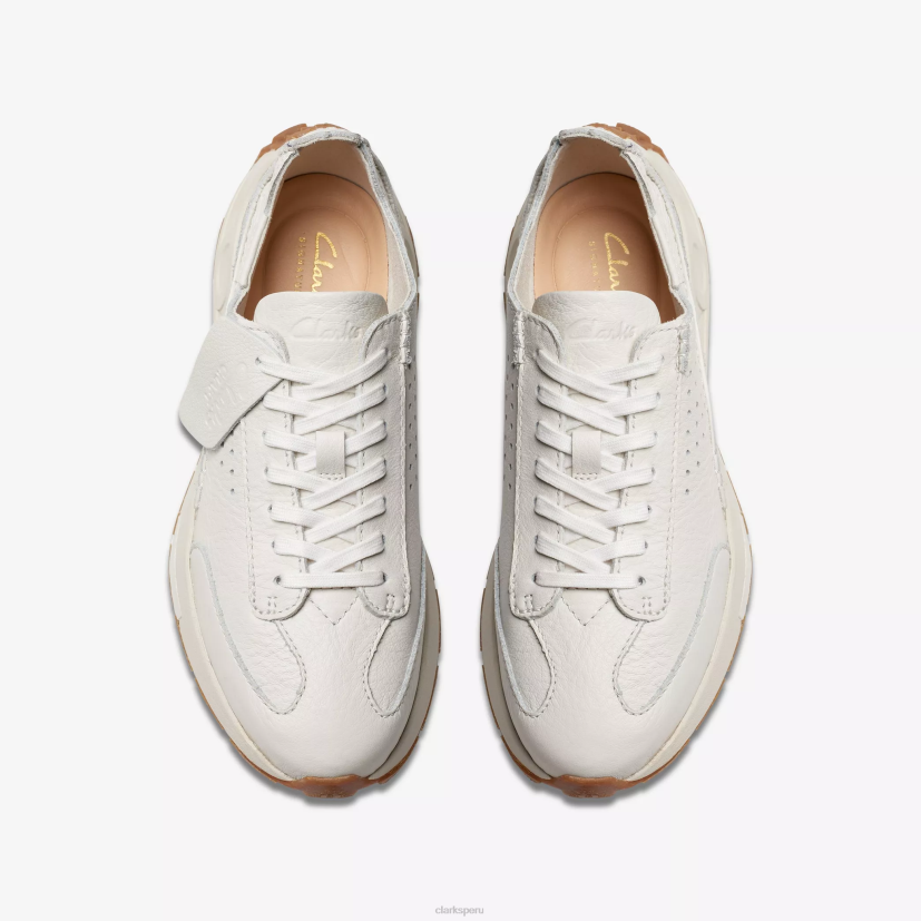 HZVP334 velocidad artesanal cuero blanco roto Clarks