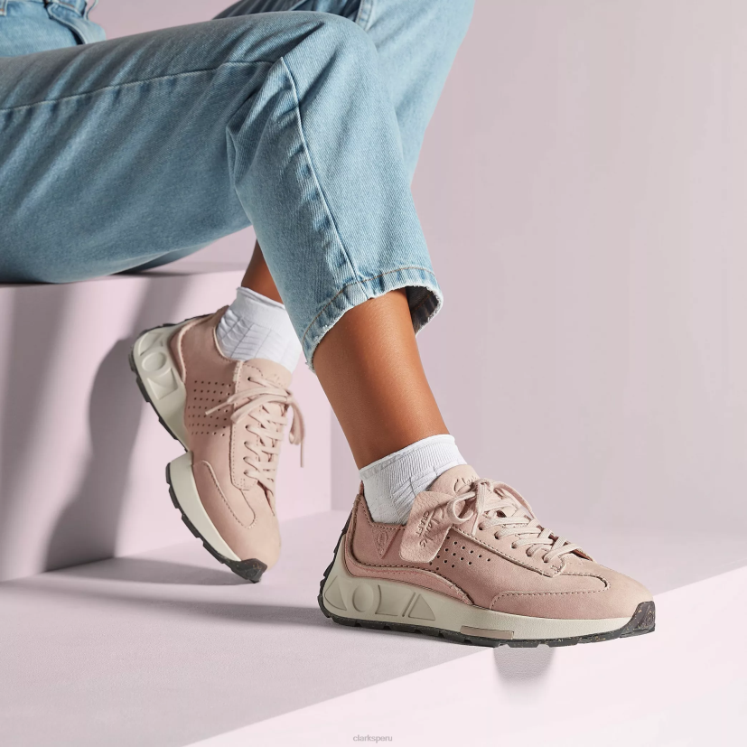 HZVP336 velocidad artesanal nubuck rosa Clarks