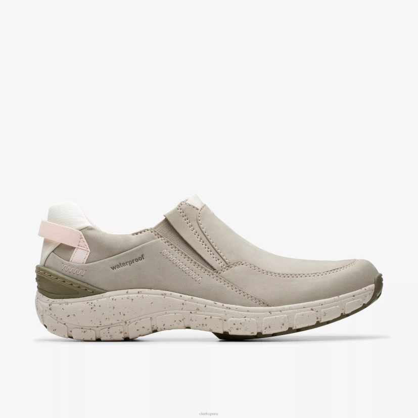 HZVP339 meseta de olas nubuck de piedra Clarks