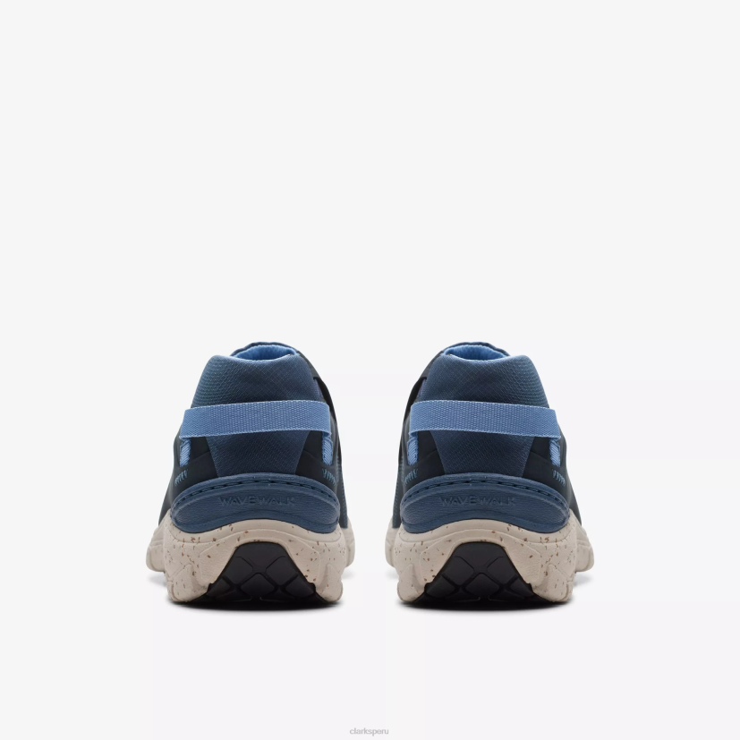 HZVP341 meseta de olas nubuck azul marino Clarks