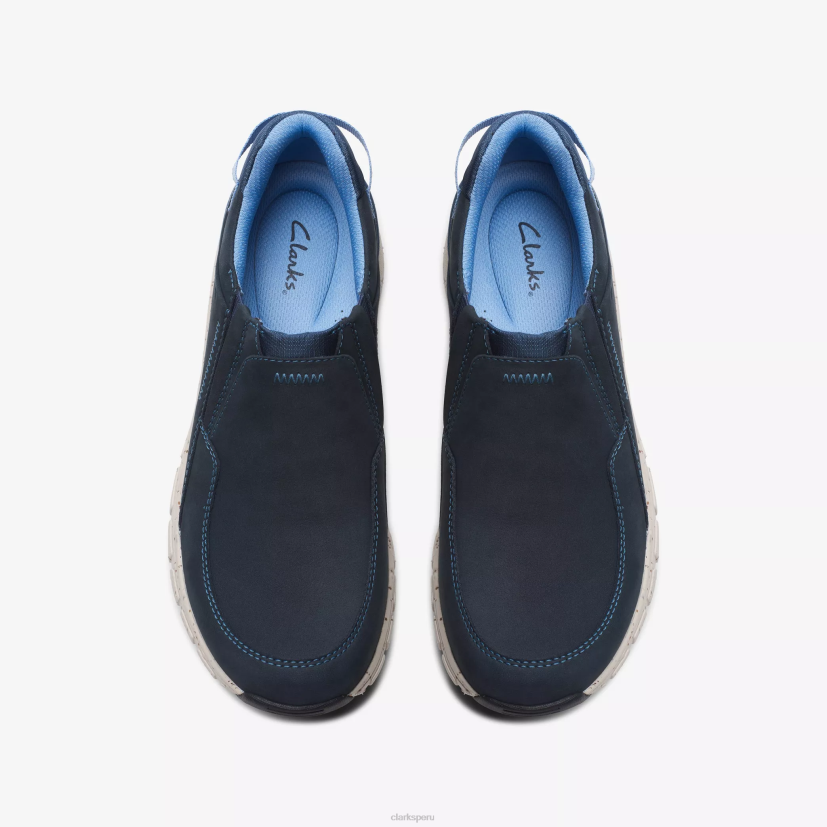 HZVP341 meseta de olas nubuck azul marino Clarks