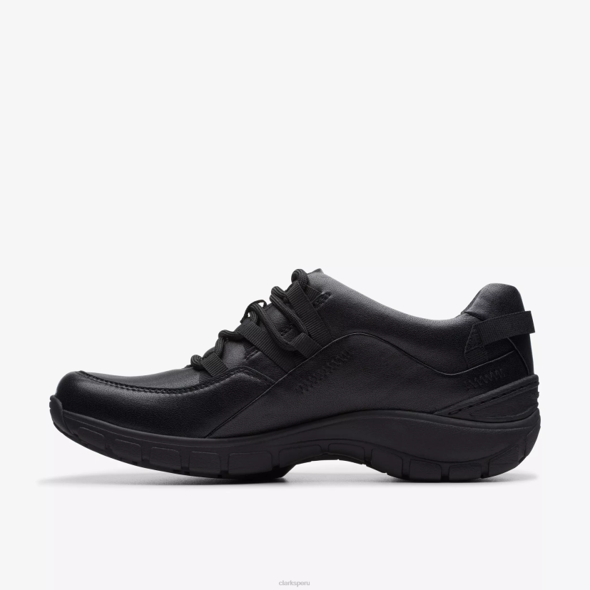 HZVP345 rango de onda cuero negro Clarks