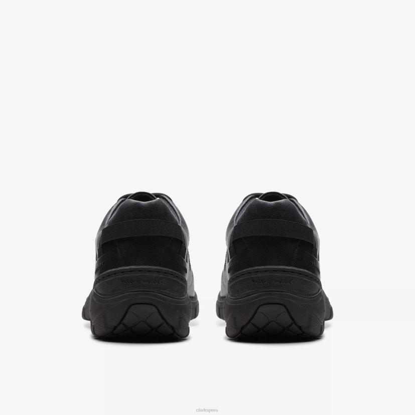 HZVP345 rango de onda cuero negro Clarks