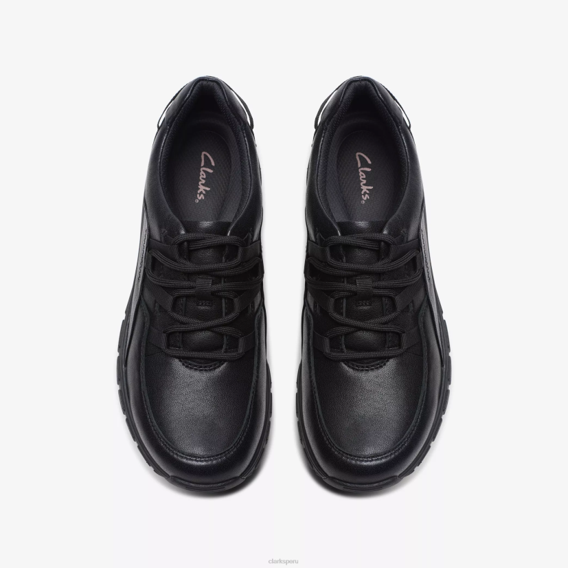 HZVP345 rango de onda cuero negro Clarks