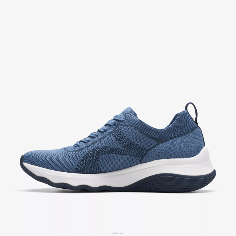 HZVP351 empate del circuito punto azul denim Clarks