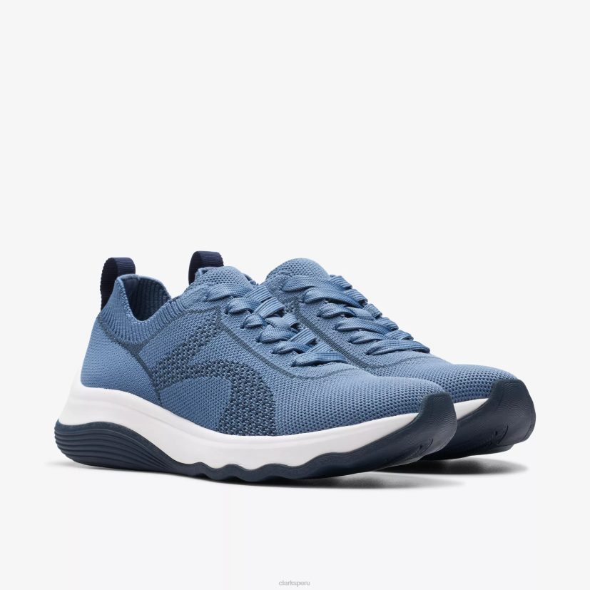 HZVP351 empate del circuito punto azul denim Clarks