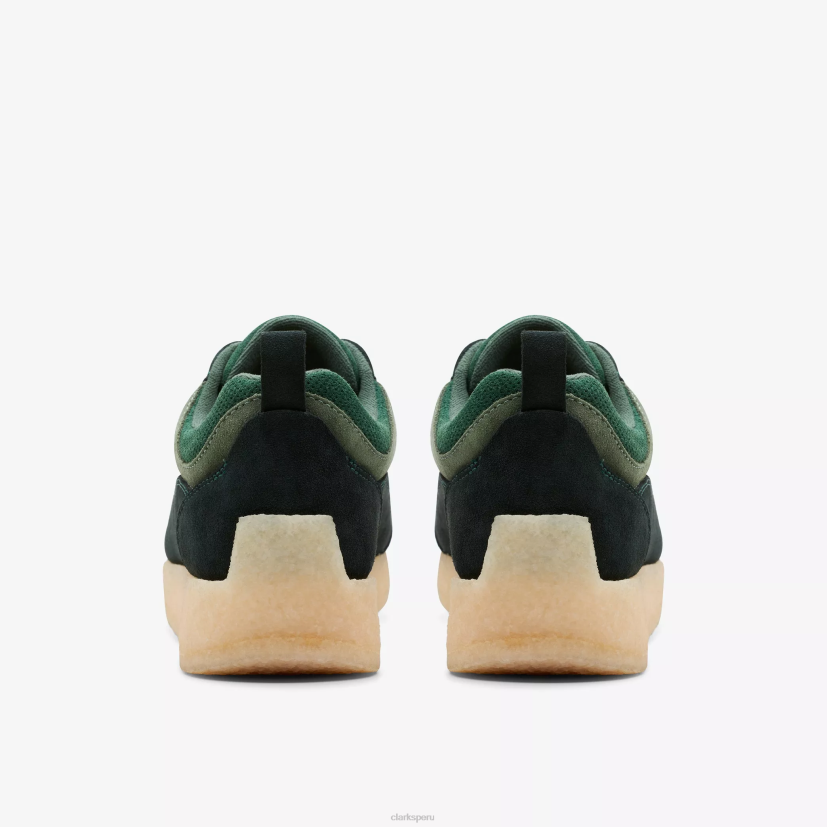 HZVP353 Calle 8 Lockhill combinación verde oscuro Clarks