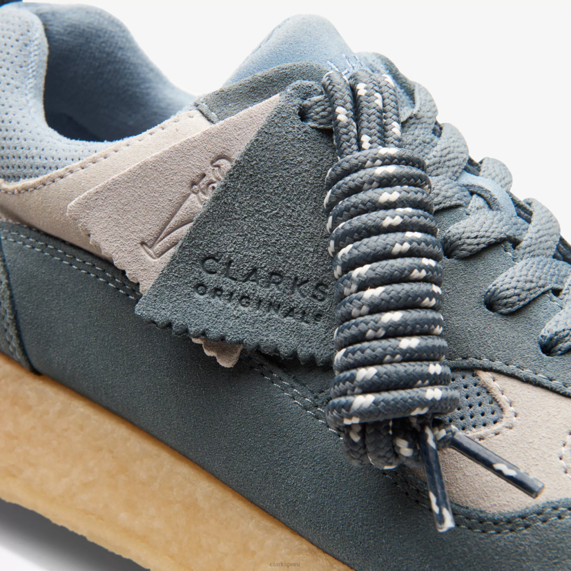 HZVP355 Calle 8 Lockhill combinación gris azul Clarks