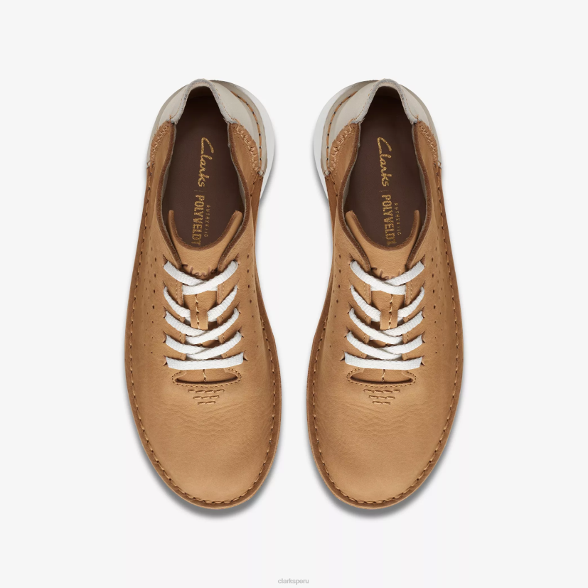 HZVP361 grabado velhill combinación de bronceado claro Clarks