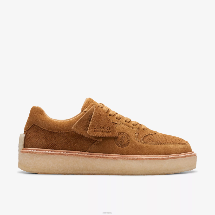 HZVP364 Calle 8 Sandford gamuza arena dorada Clarks