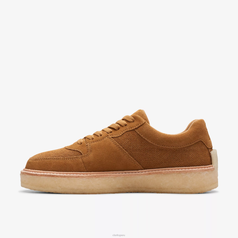 HZVP364 Calle 8 Sandford gamuza arena dorada Clarks