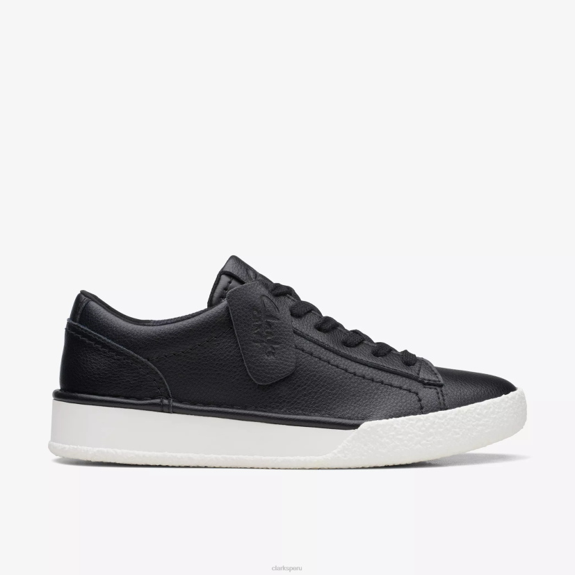 HZVP367 paseo por la taza artesanal cuero negro Clarks