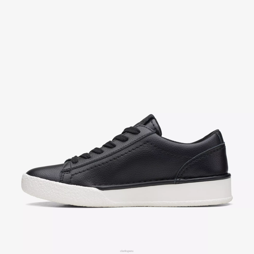 HZVP367 paseo por la taza artesanal cuero negro Clarks