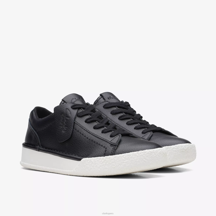 HZVP367 paseo por la taza artesanal cuero negro Clarks