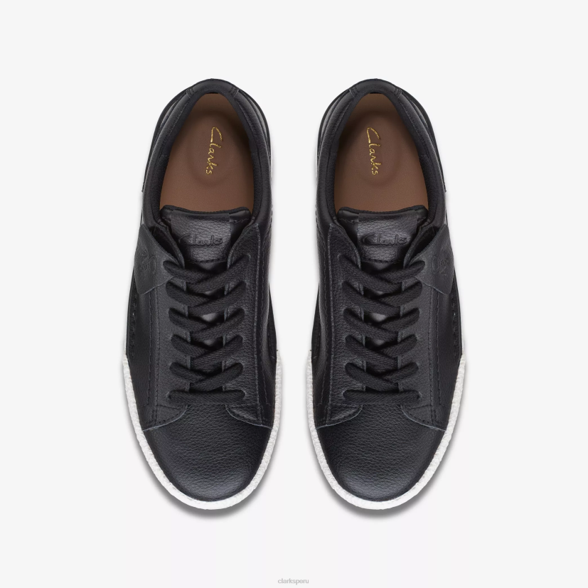 HZVP367 paseo por la taza artesanal cuero negro Clarks