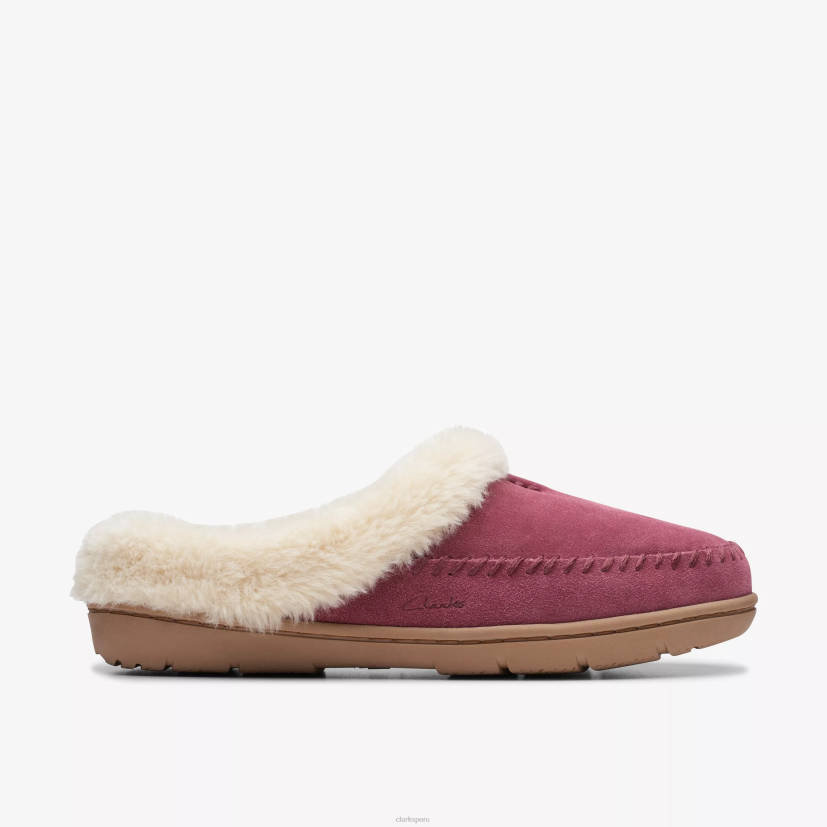 HZVP606 brillo de camellas rosa Clarks