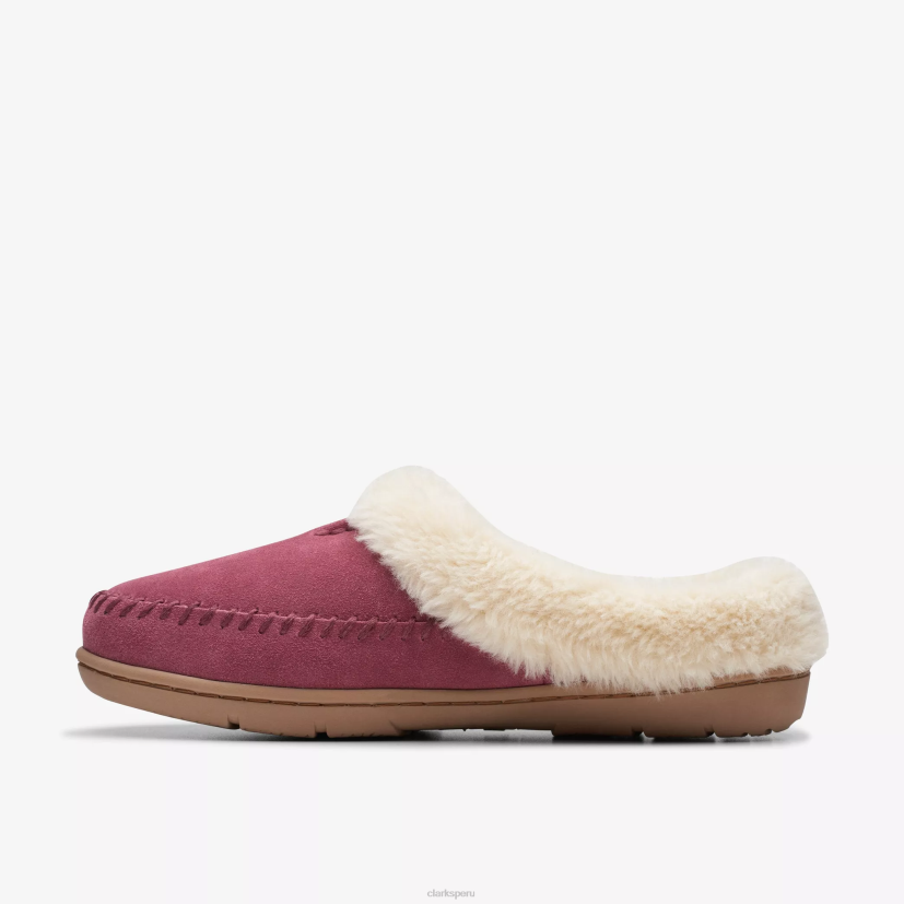 HZVP606 brillo de camellas rosa Clarks