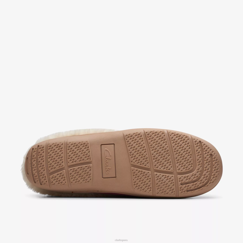 HZVP606 brillo de camellas rosa Clarks