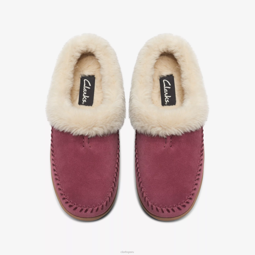 HZVP606 brillo de camellas rosa Clarks