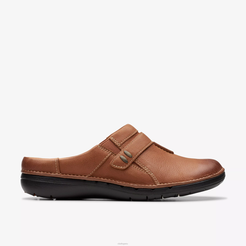 HZVP554 facilidad de bucle cuero bronceado oscuro Clarks