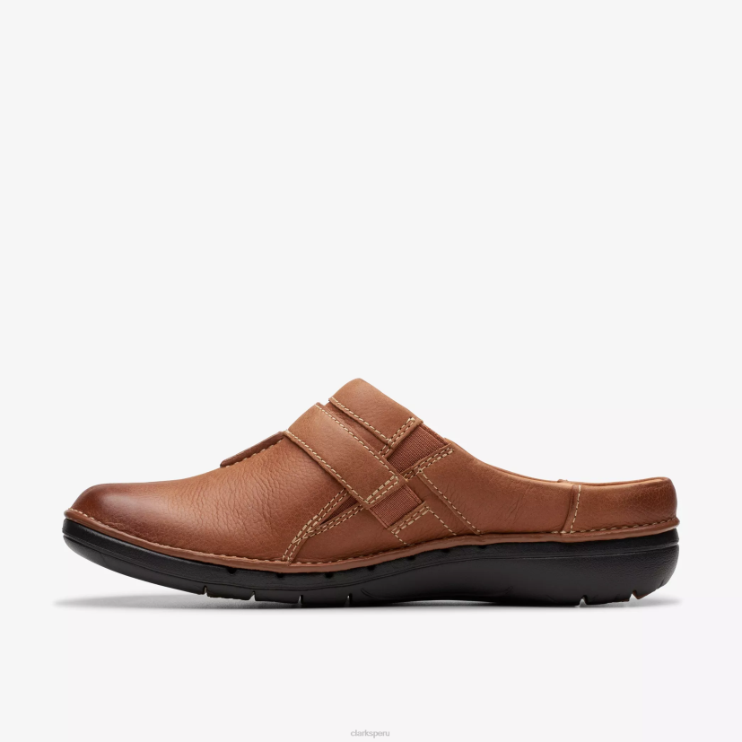 HZVP554 facilidad de bucle cuero bronceado oscuro Clarks