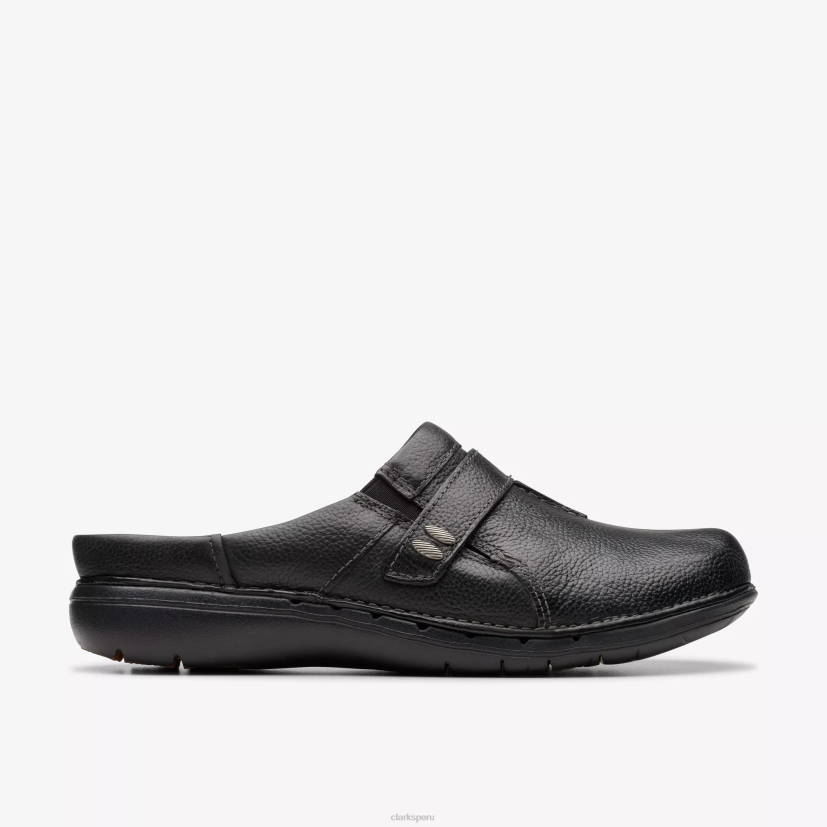 HZVP555 facilidad de bucle cuero negro Clarks