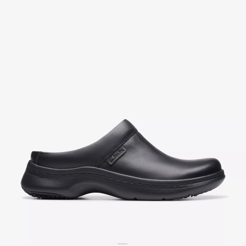 HZVP556 zuecos clarks pro cuero negro Clarks