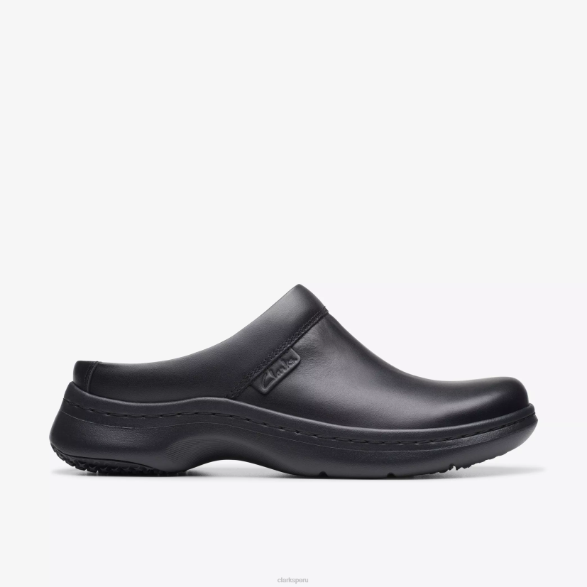 HZVP556 zuecos clarks pro cuero negro Clarks