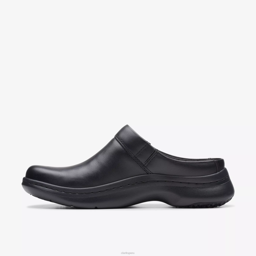 HZVP556 zuecos clarks pro cuero negro Clarks