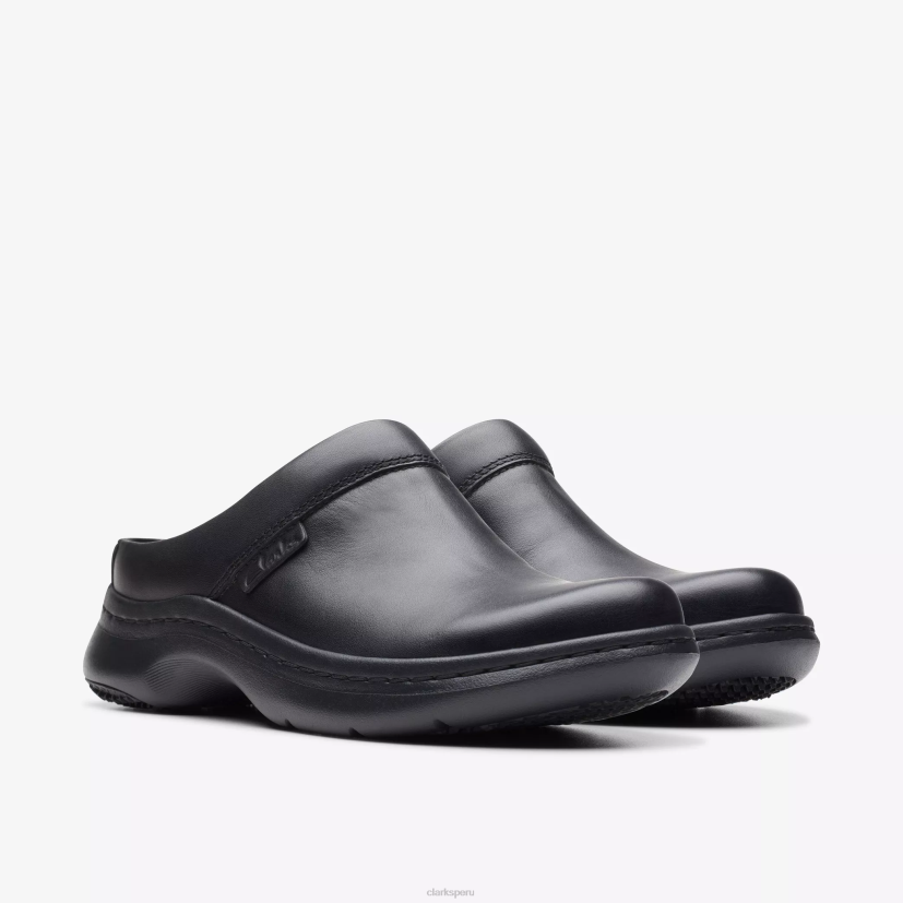 HZVP556 zuecos clarks pro cuero negro Clarks