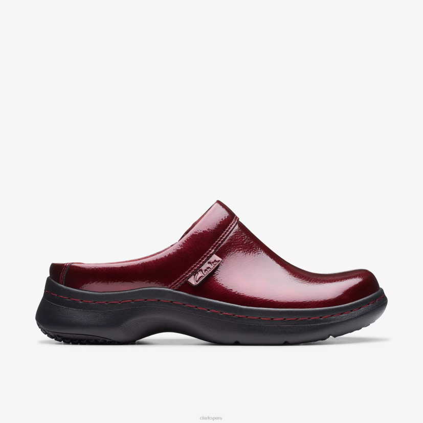 HZVP558 zuecos clarks pro patente de borgoña Clarks