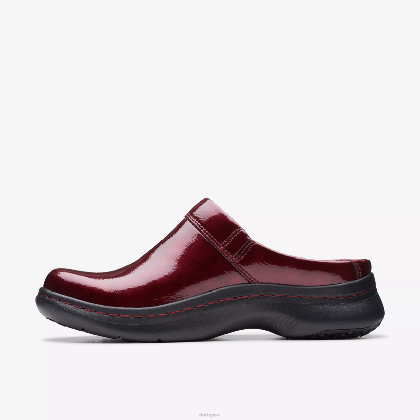 HZVP558 zuecos clarks pro patente de borgoña Clarks