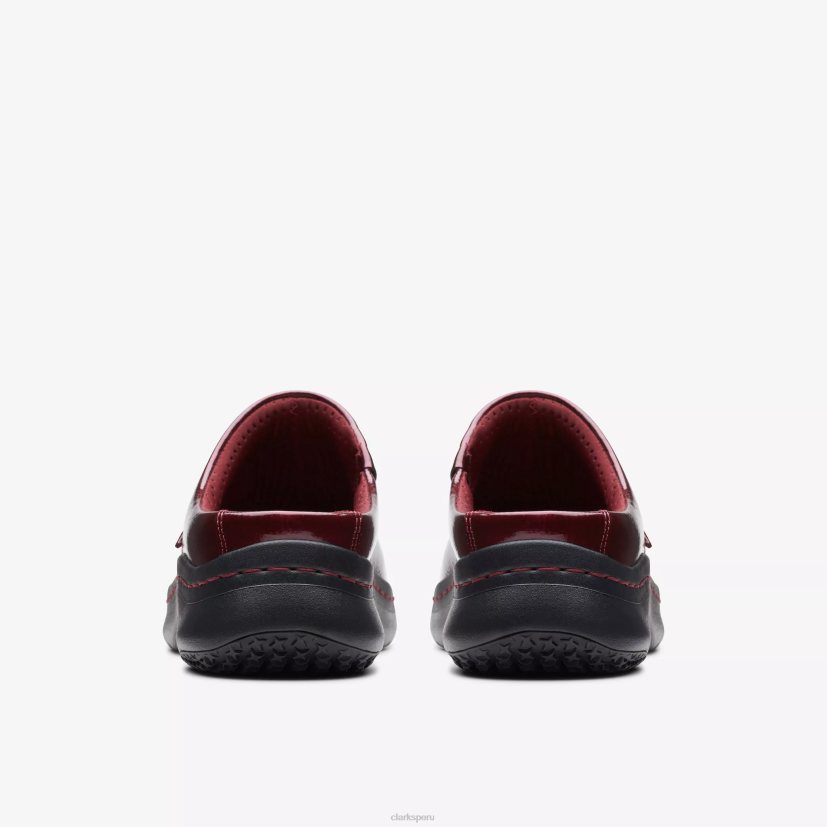 HZVP558 zuecos clarks pro patente de borgoña Clarks