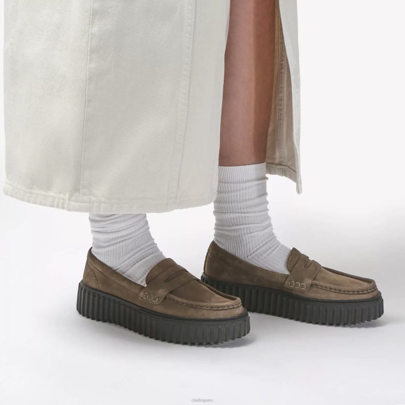 HZVP191 centavo torhill nubuck oliva oscuro Clarks