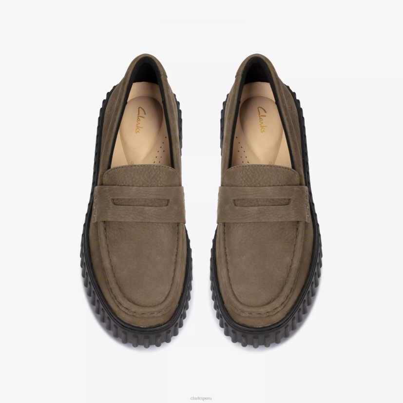 HZVP191 centavo torhill nubuck oliva oscuro Clarks